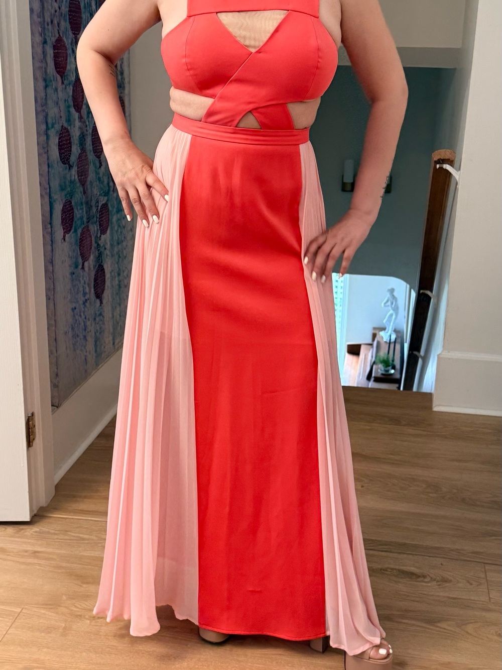 BCBGMaxAzria Coral-Orange Dress